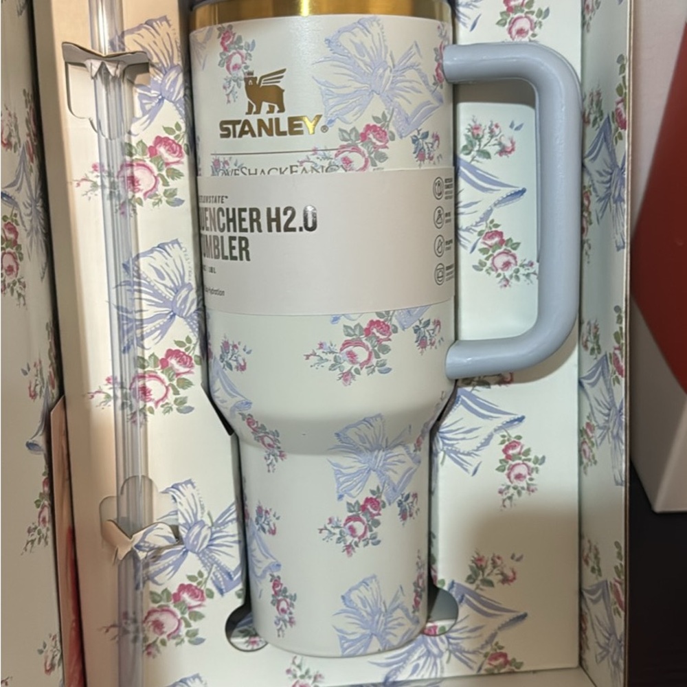 Stanley Gold and Floral Tumbler 40ounce love shack fancy